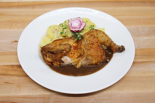 OKTOBERFEST-STYLE ROASTED HALF CHICKEN* image OKTOBERFEST-STYLE ROASTED HALF CHICKEN* image